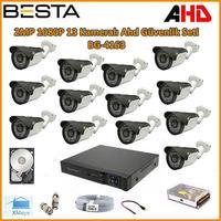 1080P 2MP 13 Kameralı  AHD Güvenlik Seti BG-4163