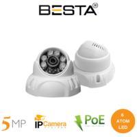 6 Kameralı 5MP 1440P IP POE Dome Güvenlik Kamerası Seti BG-5266