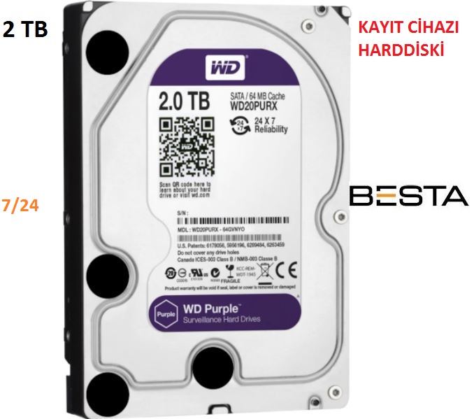 2tb güvenlik harddiski