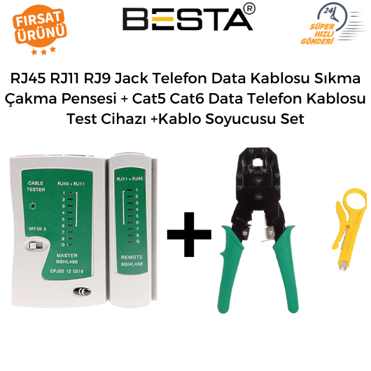 cat6 pense kablo test cihazı 