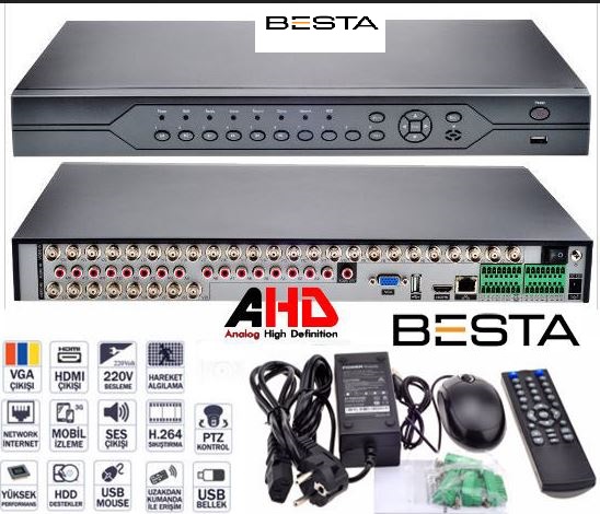 32 kanal ahd kayıt cihazı