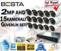 2 MP 1080P FULL HD AHD 15 KAMERALI GÜVENLİK KAMERA SETİ BG-1425