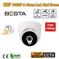 2MP 1080P 6 Atom Led Ahd Dome Güvenlik Kamerası BT-6329