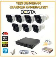 2MP 1080P 7 Dış Mekan  Kameralı Ahd Güvenlik Seti BG-5241