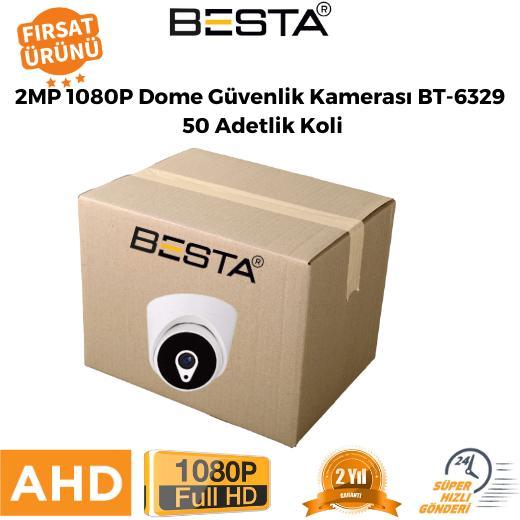 2MP 1080P Dome Güvenlik Kamerası  BT-6329  50 Adetlik Koli