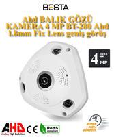 Ahd BALIK GÖZÜ KAMERA 4 MP BT-280 Ahd  1.8mm Fix Lens geniş görüş acısı 