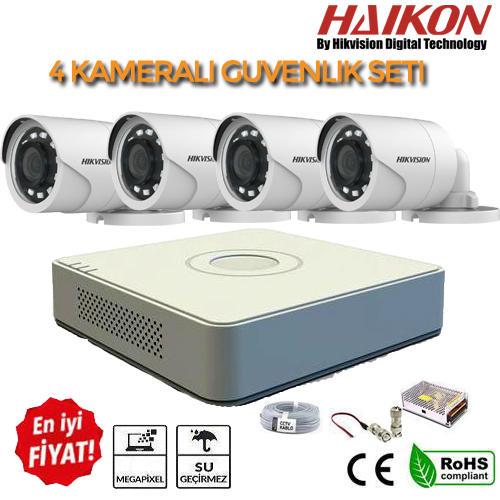 Haikon 2 mp 4 Kameralı Ahd Güvenlik Seti HK-1238