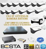 IP 15 Li Güvenlik Kamerası Sistemi BI-8015 2 MP 1080P