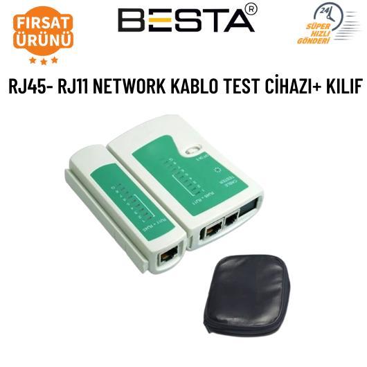RJ45 RJ11 Network Kablo Test Cihazı + Kılıf