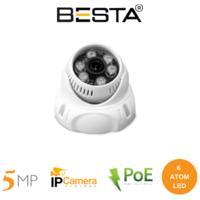 4 Kameralı 5 MP 1440P IP POE Dome Güvenlik Kamerası Seti BG-5264