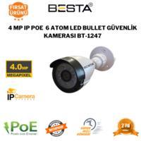 4MP IP POE 6 ATOM LED  BULLET GÜVENLİK KAMERASI BT-1247
