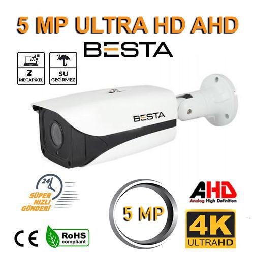 5MP AHD 4K Ultrahd Gece Görüşlü Dış Mekan Güvenlik Kamerası BT-9539